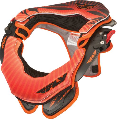 Fly racing orange/black mens valor neck brace dirt bike made by leatt mx atv