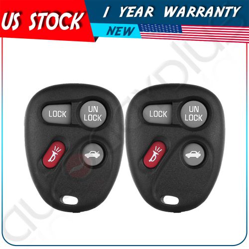 2x replacement keyless entry remote key fob clicker shell case for chevrolet 4b