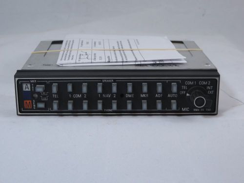 King kma-24 audio panel with tray, connector and 8130! pn 066-1055-03 sn 106538