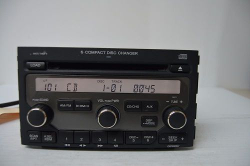 2006 2007 2008 honda pilot radio am fm xm 6 disc cd player tested g30#016