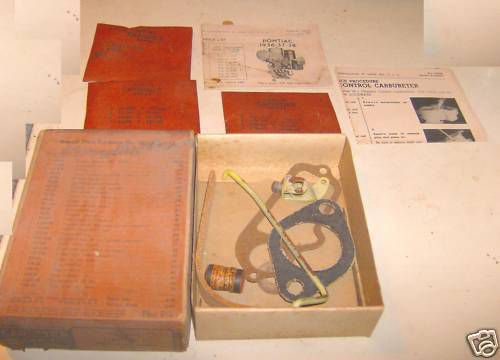 1938 pontiac 6 model 6da casting 344 carter 1030 401s carburetor repair kit