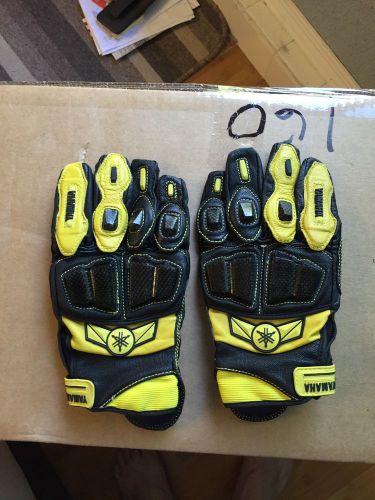 Yellow/black yamaha motorcycle glove medium