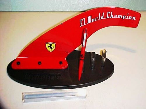 Ferrari f1 world champion desk pen holder stand vintage collectible oem