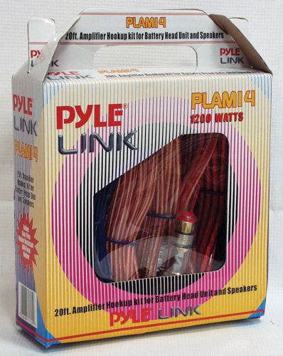 Amp wiring kit 8ga. with speaker wire pyle plam14 amplifier kit