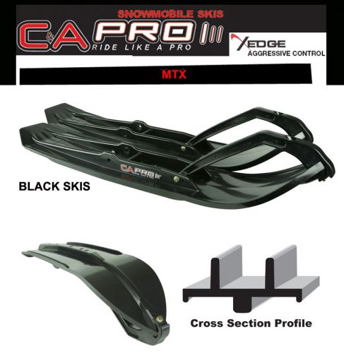 C&amp;a pro mtx pair of black skis with black loops - new in box!