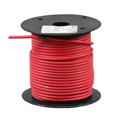 Summit electrical wire 16-gauge 100' long red ea 876100r