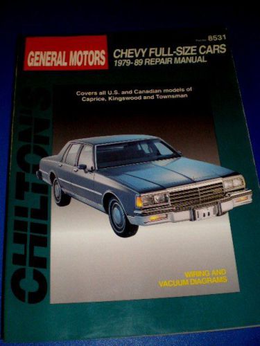 1979-1989 chevrolet caprice  kingswood townsman chilton repair manual 4 picture