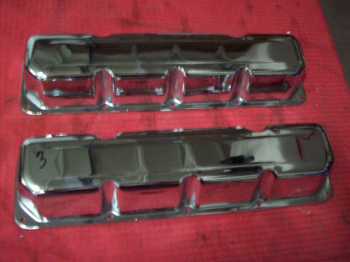 Amc v-8 valve covers chromed [new]
