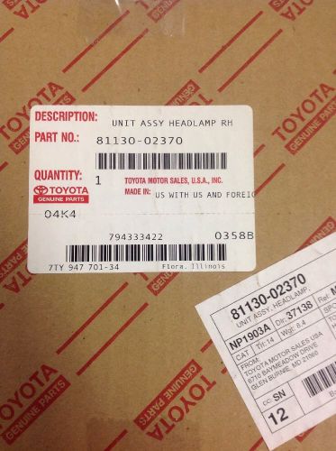 Toyota corolla headlamp