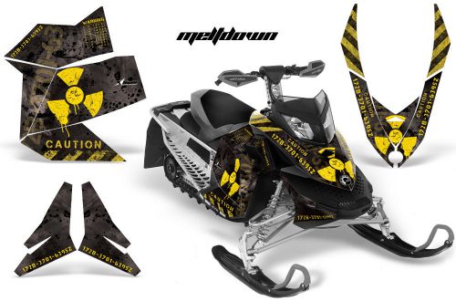 Ski-doo rev xp amr racing snowmobile sled graphics sticker wrap decal 08-12 melt