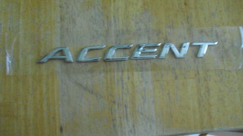 Hyundai accent (wording) '2010-2014 liftgate "emblem"