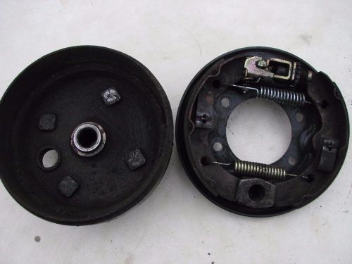 Lh brake drum with shoes assembly e-z-go 94+  golf cart part left hand