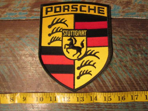 Large porsche vintage style racing patch 356 550 911 912 917 918 996 alms scca