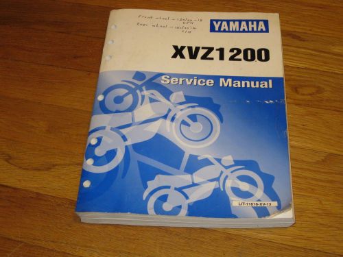 Yamaha xvz1200 service manual