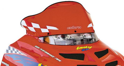 Powermadd - 11223 - cobra windshield, 10in. - red/white checks