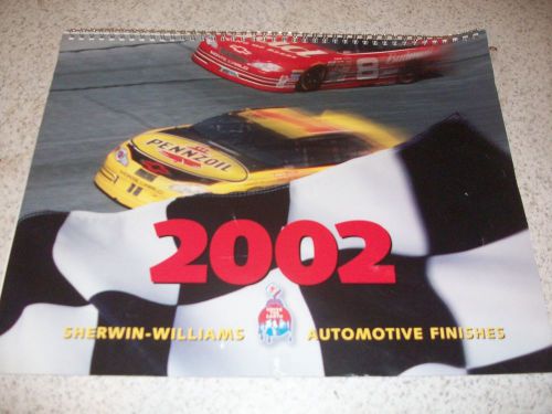 Nascar 2002 calendar sherwin williams automotive finishes