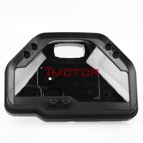 Black speedometer tachometer gauges case cover set for 03-06 honda cbr600rr 7m