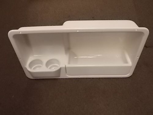 Ssi left side off white coaming box  storage 29 1/8 x 15 3/4 x 8 marine boat