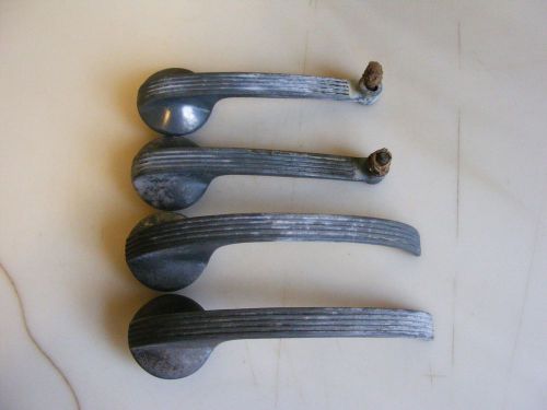 Vintage set of 4 original 1940 ford deluxe interior door handles