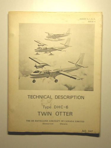 Dehavilland dhc-6 twin otter technical description aircraft manual