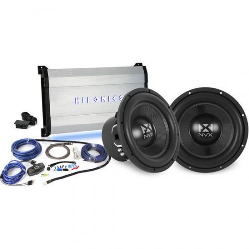 2000w nvx + hifonics bass bundle: 2 12" vc subs + brutus monoblock amplifier