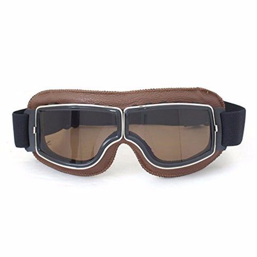 Purchase Half Helmet Steampunk ATV Motorcycle Bike Cruiser Goggles