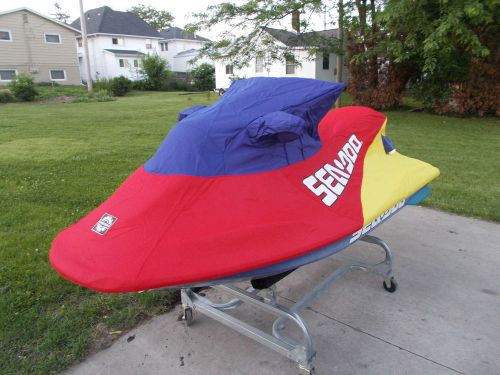 Sea doo gsx gs gsi cover red blue &amp; yellow w/ dl new in box oem
