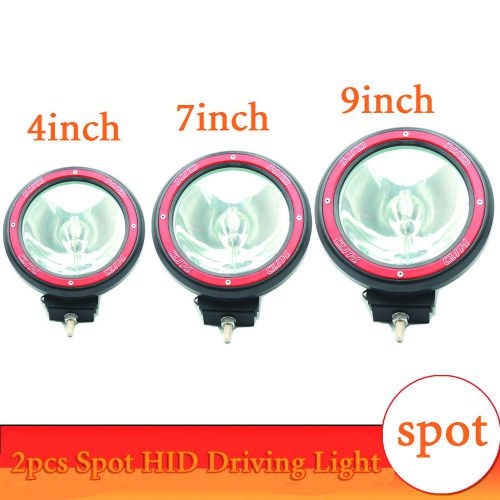 2pcs 35w 55w xenon hid driving spot beam light 4wd offroad fog spotlight lamp