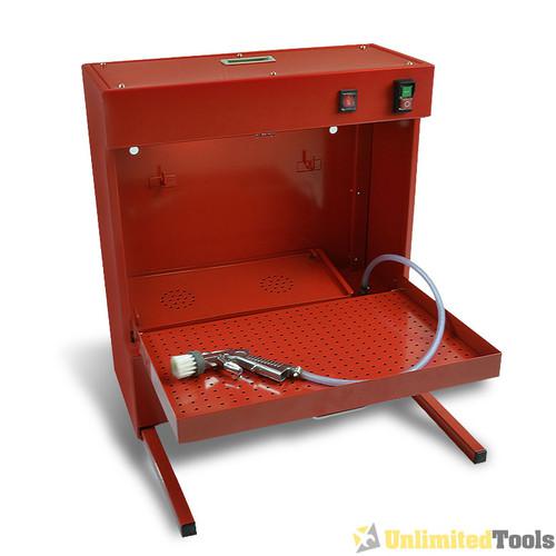 Wall mounted parts washer solvent cleaner electric pump w/ brush hd cleaning gun