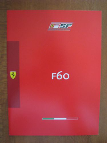 Ferrari f-1 f60 folder ~ 3424/09 ~english &amp; italian