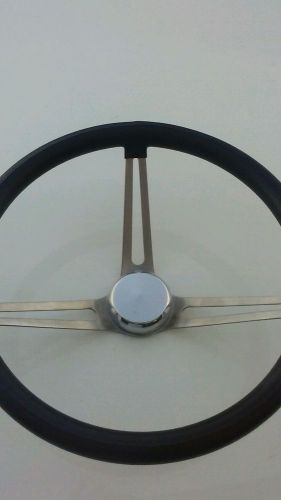15&#034; comfort grip stainless steering wheel- camaro ss. chevelle, nova, c-10, z-28