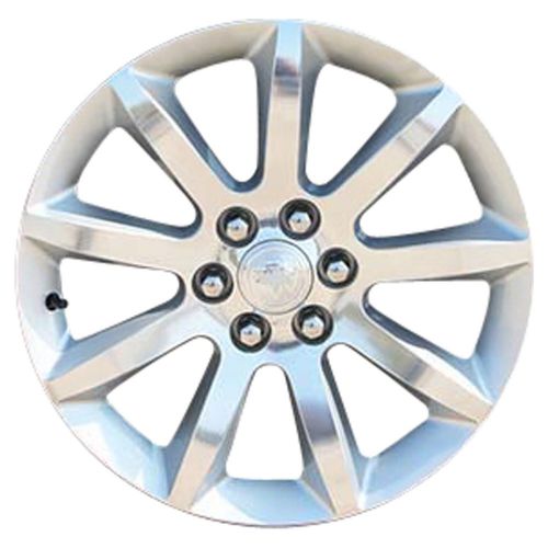 Oem reman 20x7.5 alloy wheel bright silver metallic pntd with polished face-4132
