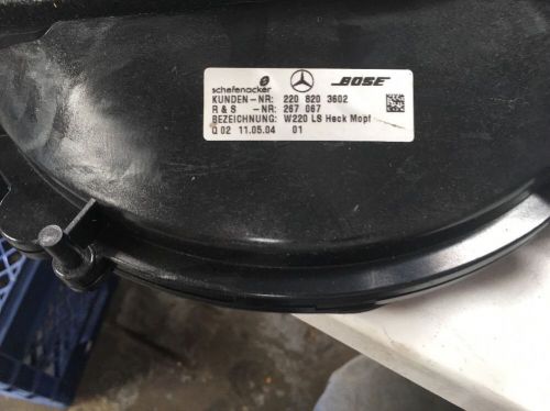 2004 mercedes w220 s500 rear deck bose subwoofer speaker 220 820 3602 oem