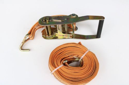 2" x 18' ratchet strap j hook ratcheting heavy duty 10,000lb tie hold down load