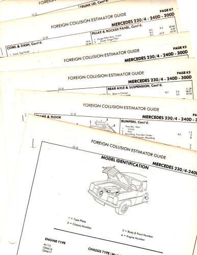 Jaguar e type series iii 5.3e v12 2+2 coupe open car original crash sheets mf 2