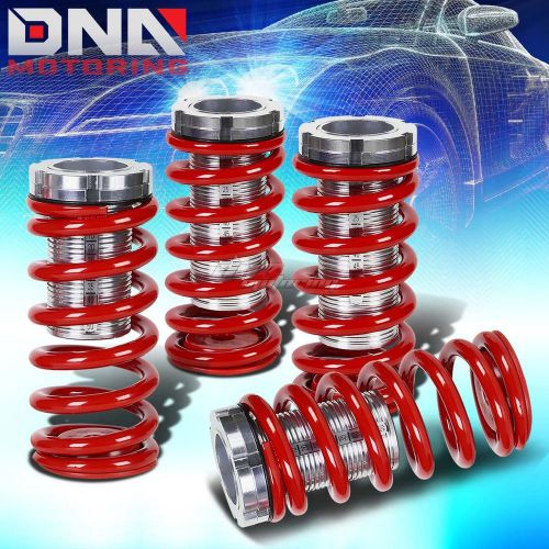 For 95-99 tercel l50 i4 0-3&#034;scaled suspension lowering coilover red coil springs