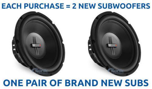 2) mb quart dw1-304 200w rms 12" dual 4-ohm discus series car subwoofers