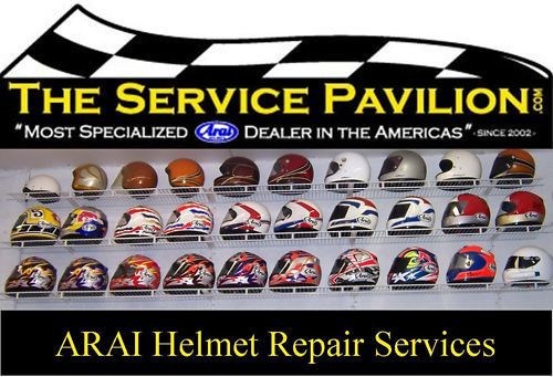 Arai helmet repairs, parts &amp; service -need it serviced?
