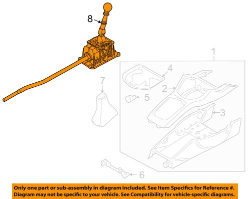 Suzuki oem 05-08 reno center console-shift lever 2810185z22