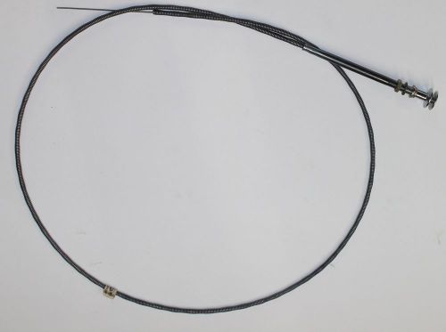 Nos vintage push pull aircraft cable with lock, arens controls