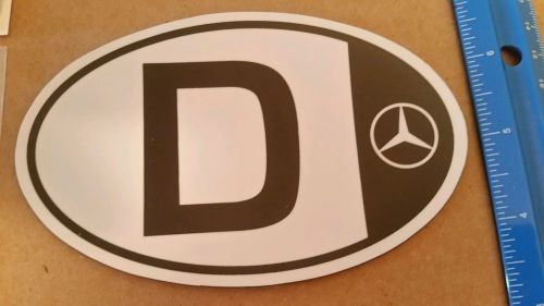 New oem mercedes benz "d" eu  badge emblem w/ magnetic backing