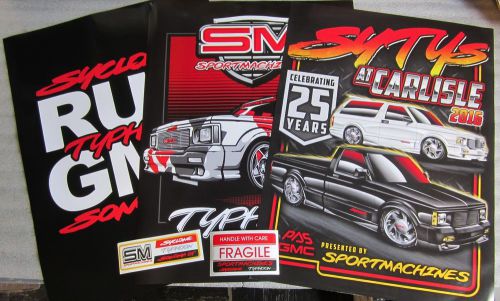 Run gmc, carlisle, shop truck posters 18"x24" sportmachines gmc syclone typhoon
