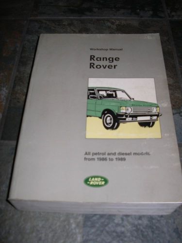 1986_1989 land rover range rover service manual shop repair workshop