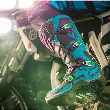Fox racing adult comp 5 special edition motocross boots purple mx 2016 size 9