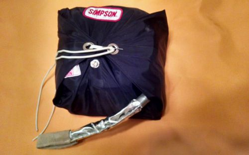 New!!!black 10' simpson parachute  drag chute nhra nostalgia gasser bob's deist