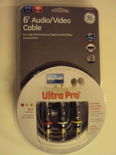 Ge model # 87652 6 ft. silver component video cable audio / video equipment