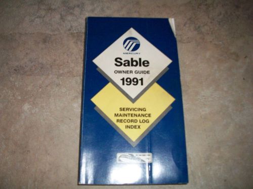 1991 mercury sable manual