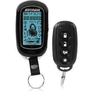 New! autopage rs777p 2-way remote start keyless entry car alarm security system