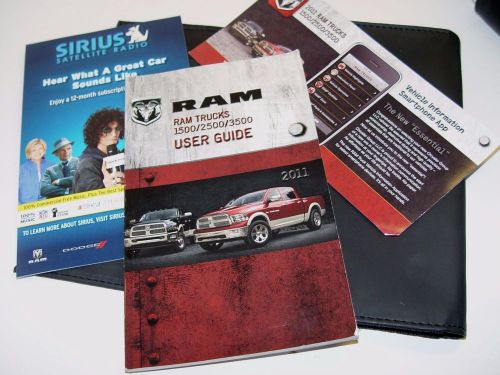 2011 dodge ram series truck owners manual users 1500 / 2500 / 3500  2
