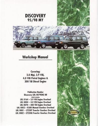 Land rover discovery 1995-1998 model 95/98 my year workshop repair manual book